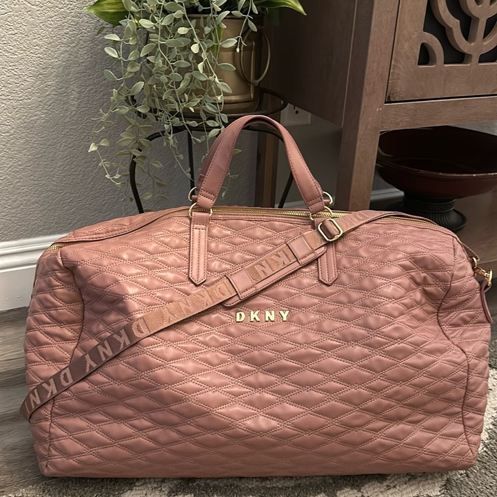DKNY Leather Duffel